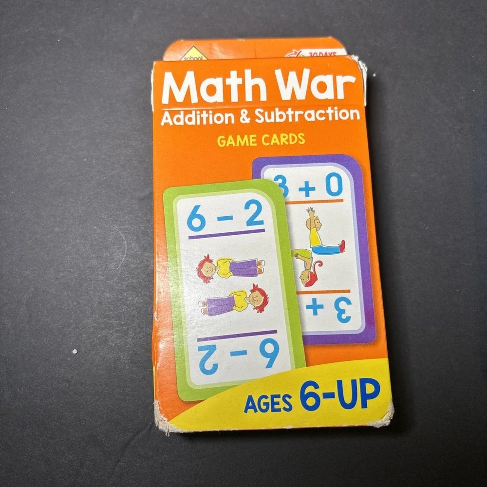 Lot Of 2 Flash Cards 5 & Up Math / Sight Words